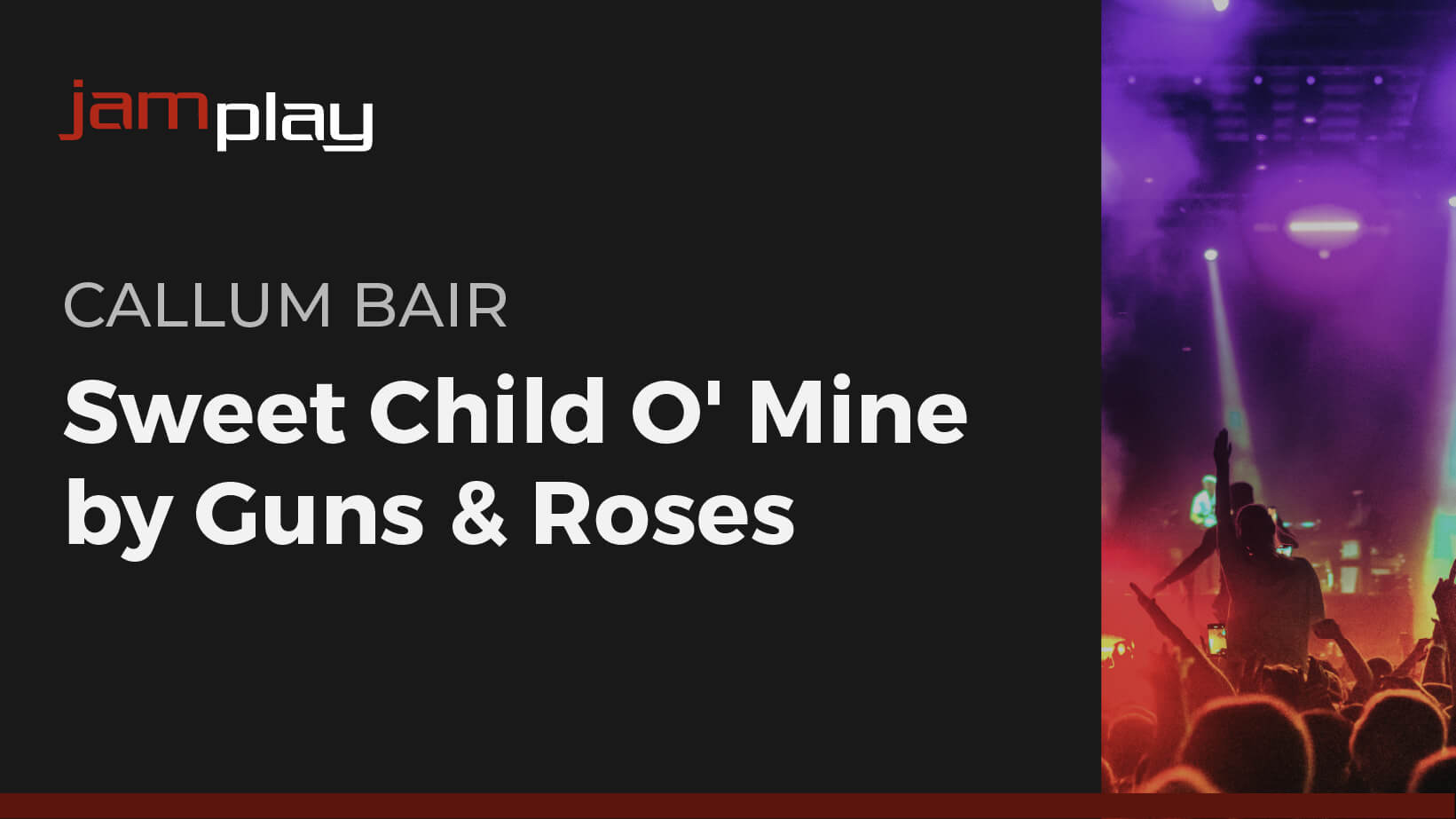 歌曲教程：Sweet Child O' Mine（JamPlay版） 课程封面