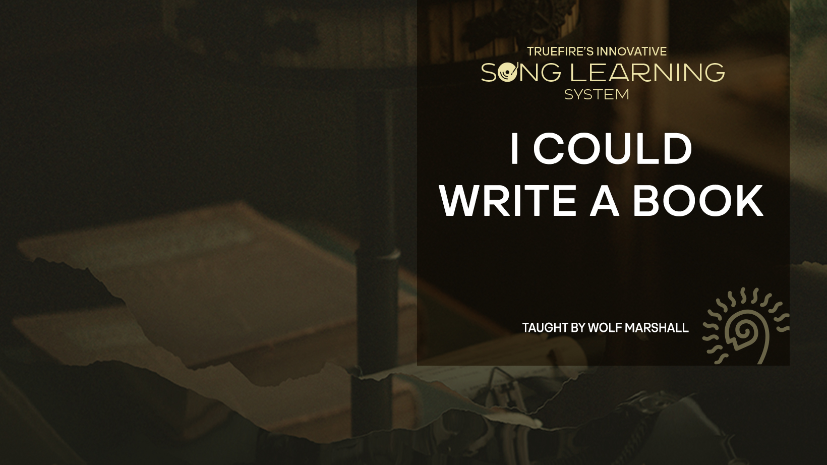 歌曲教程：《I Could Write a Book》 课程封面