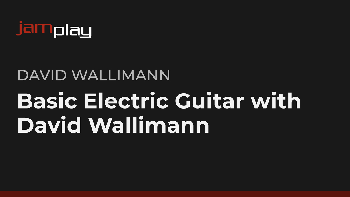 David Wallimann 的电吉他基础课程 (JamPlay) 课程封面