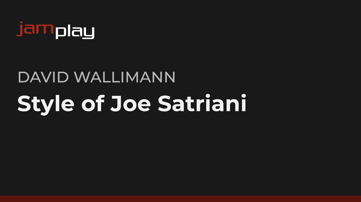 Joe Satriani风格课程 (JamPlay) 课程封面