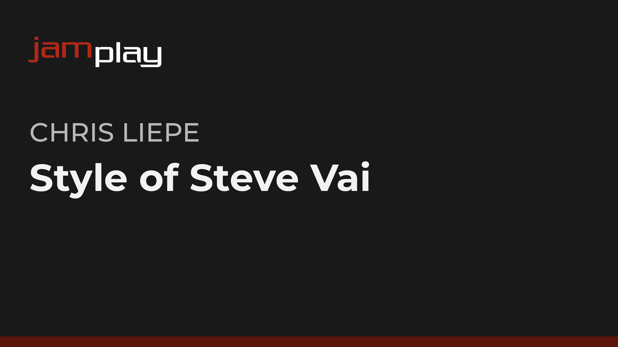 Steve Vai风格解析 (JamPlay) 课程封面