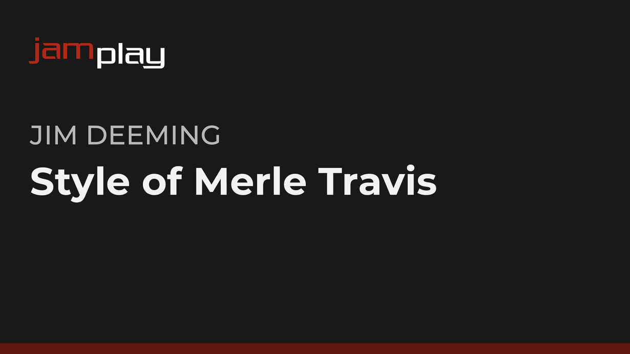 Merle Travis风格课程 (JamPlay) 课程封面