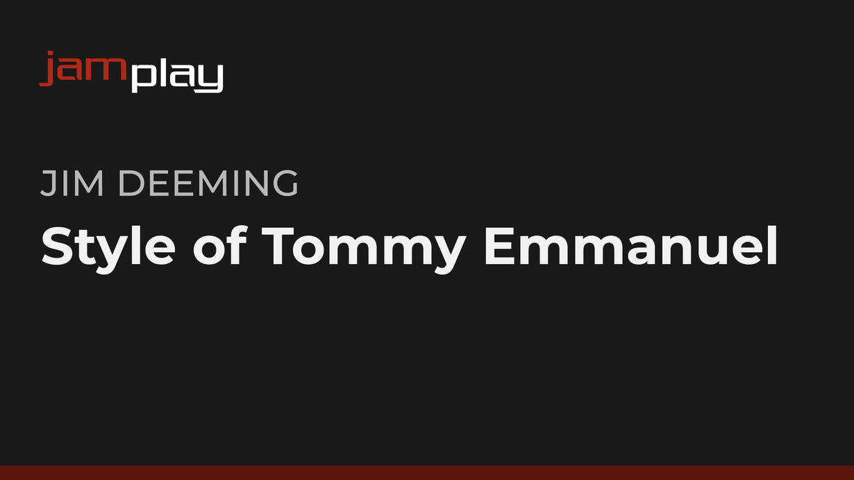 Tommy Emmanuel风格课程 (JamPlay) 课程封面