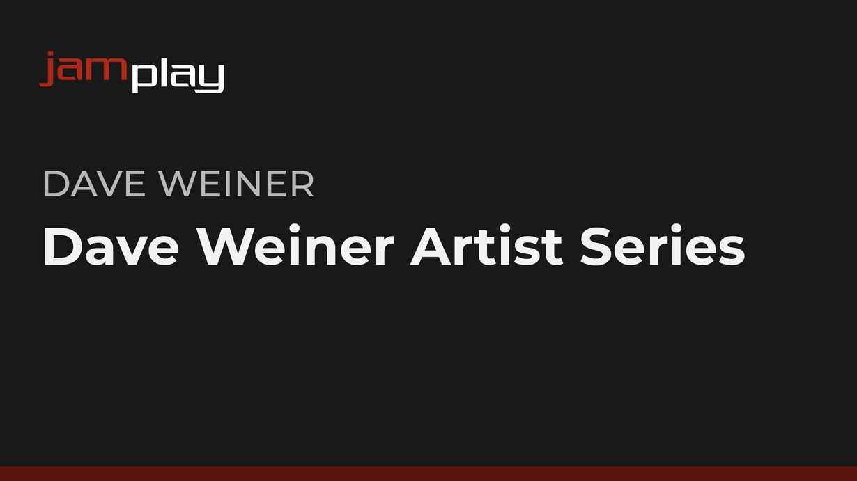 Dave Weiner 艺术家系列课程 (JamPlay) 课程封面
