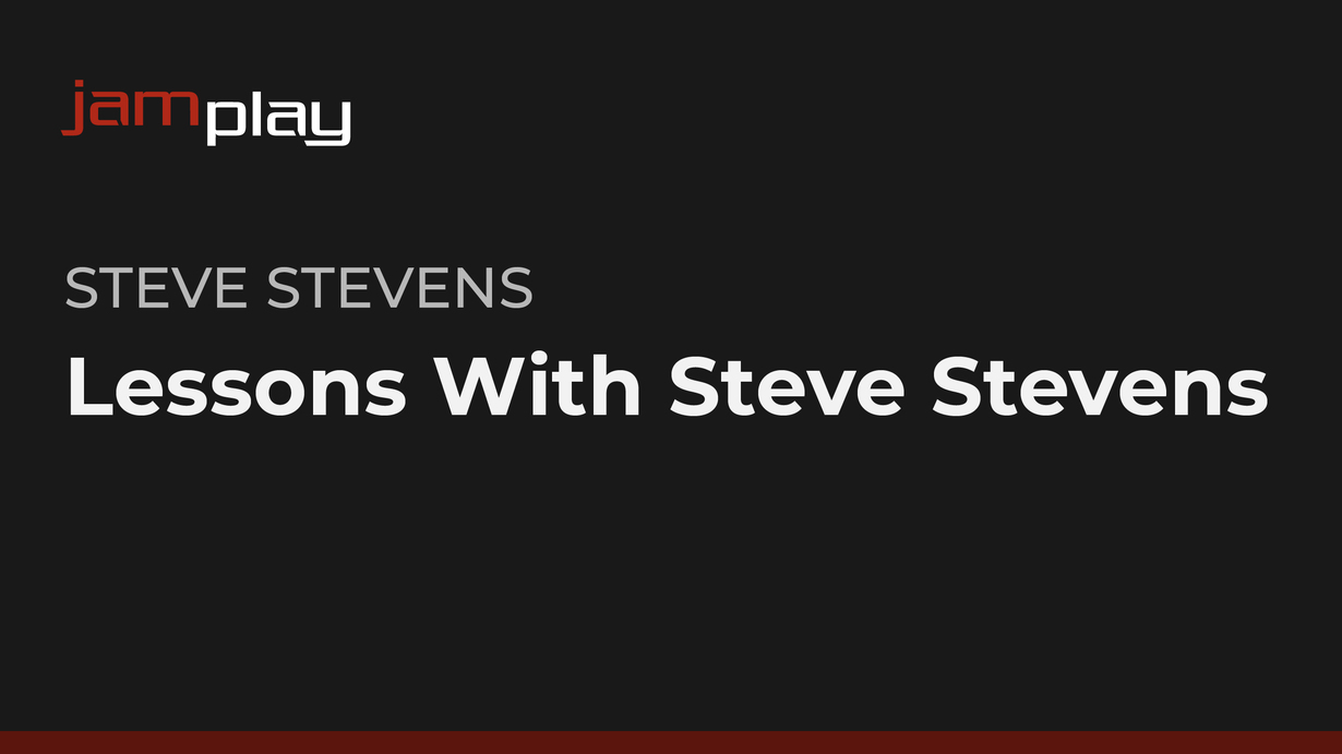 与Steve Stevens一起学吉他 课程封面
