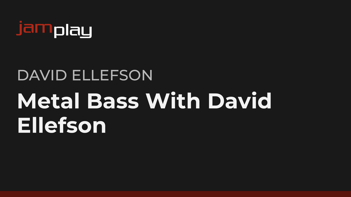 金属贝司与David Ellefson 课程封面