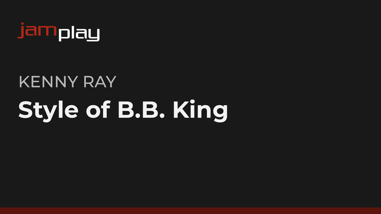 B.B. King风格课程 (JamPlay) 课程封面